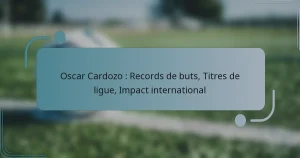 Oscar Cardozo : Records de buts, Titres de ligue, Impact international